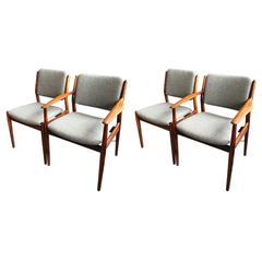 Arne Vodder Dining Chairs, Set of Four