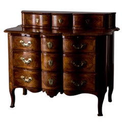Chest of Drawers Swedish Late Baroque Period with Brass Hardware Sweden