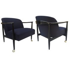 Pair of Sculptural Ib Kofod-Larsen Lounge Chairs