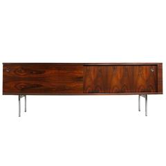 Rare 1960s Martin Visser Rosewood Sideboard Reversible Doors Mid-Century Chrome