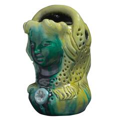 Sculptural Ceramic Vase of a Madonna, France, 1960s 8