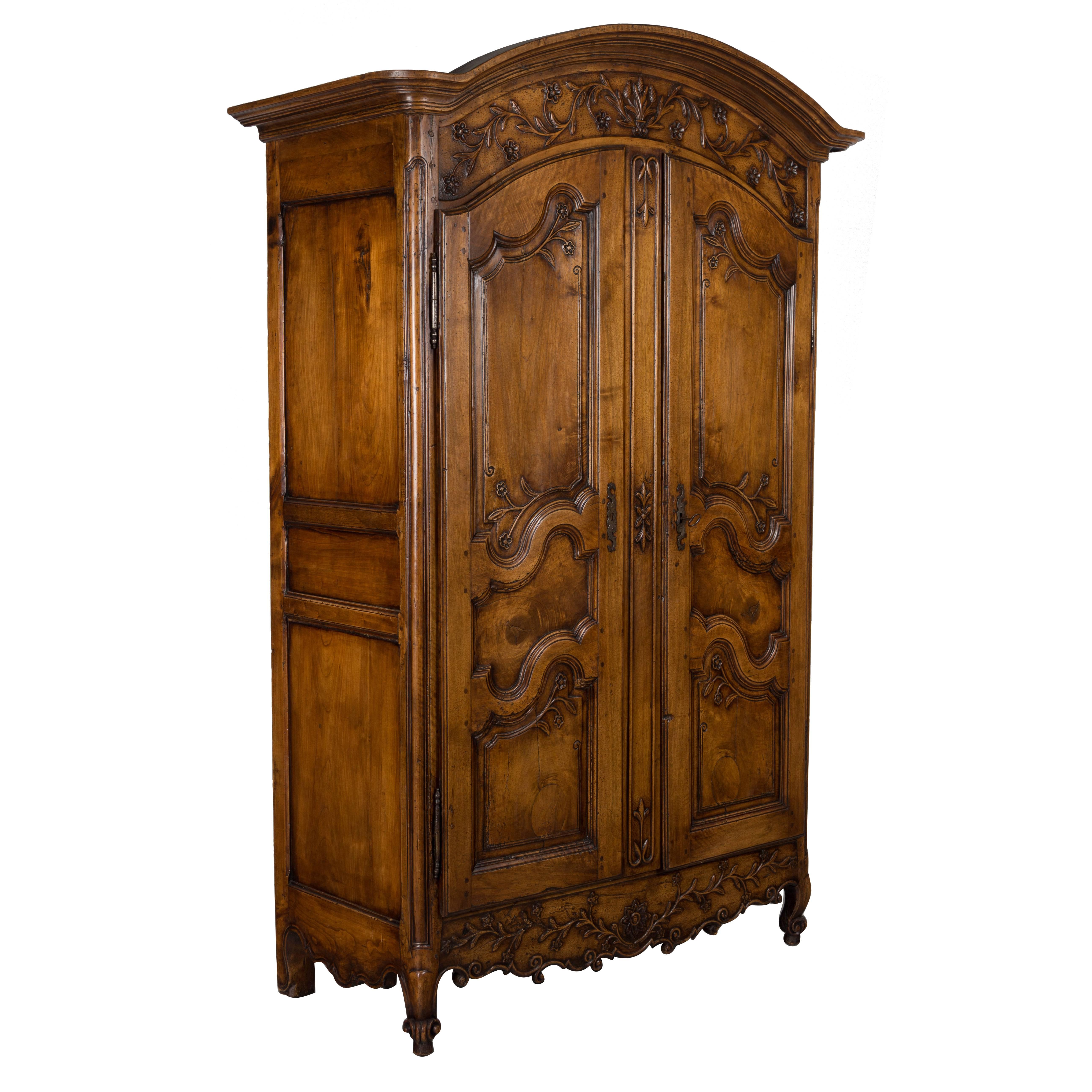 18th Century Louis XV Country French Armoire