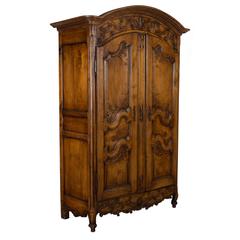 18th Century Louis XV Country French Armoire 12