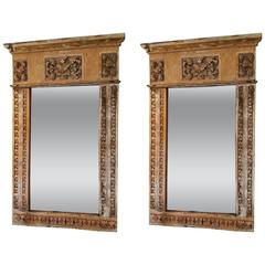 17th Century Portuguese Altar Fragment Mirrors