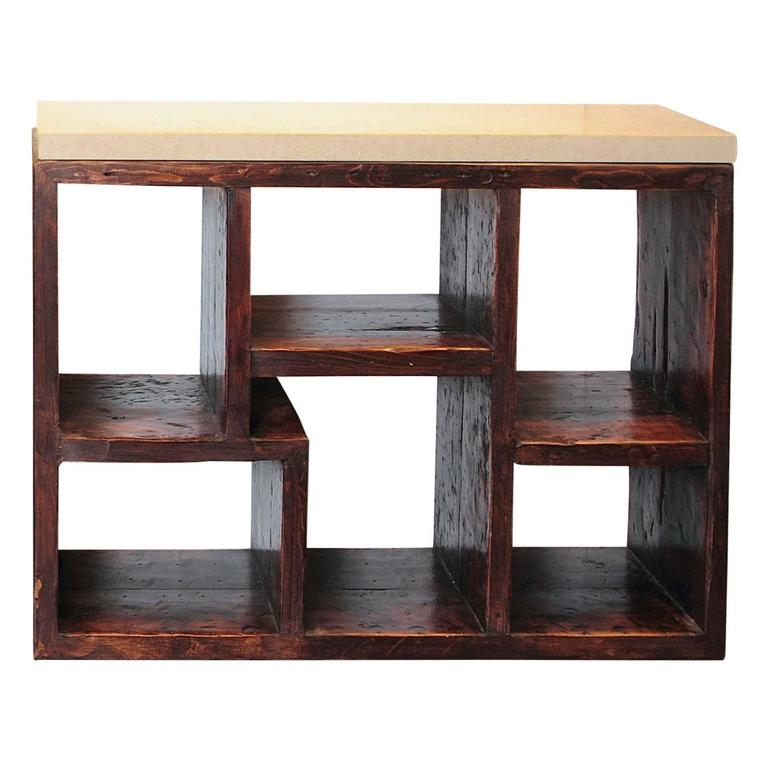 Modern Geometric Shelving Unit at 1stDibs