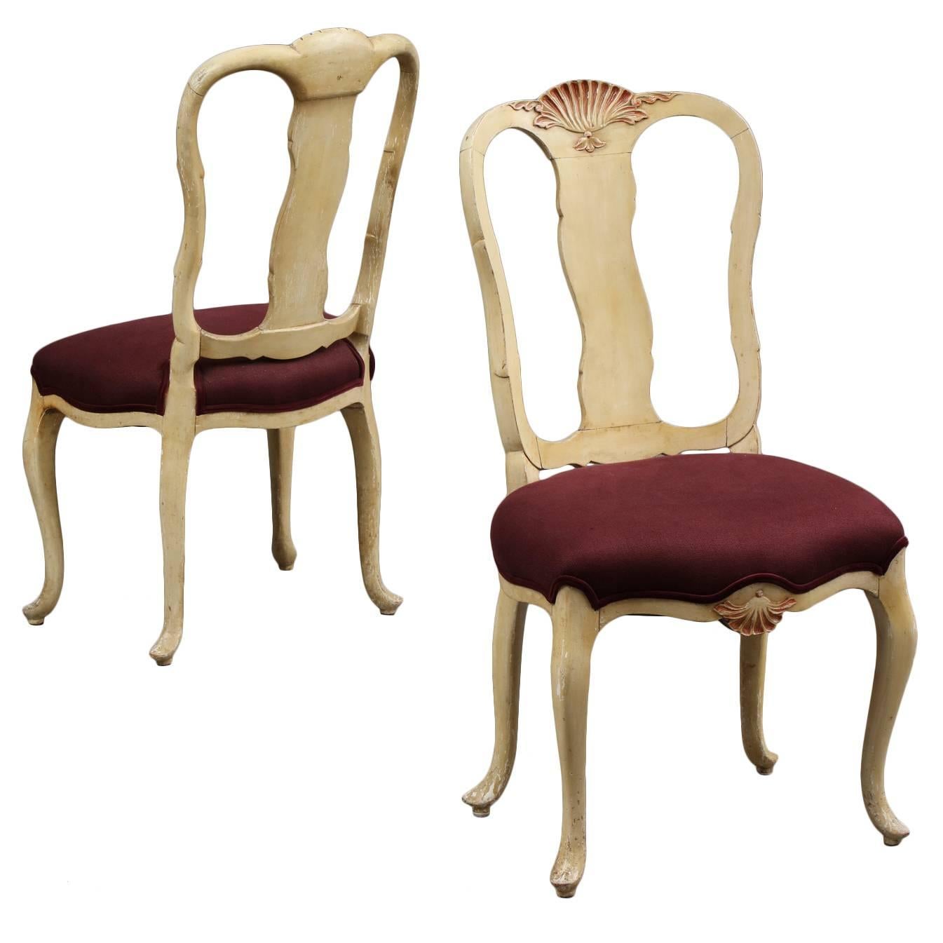 Pair of Syrie Maugham Dining Chairs