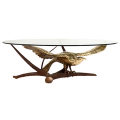 Eagle Coffee Table by A. Chervet, circa 1970