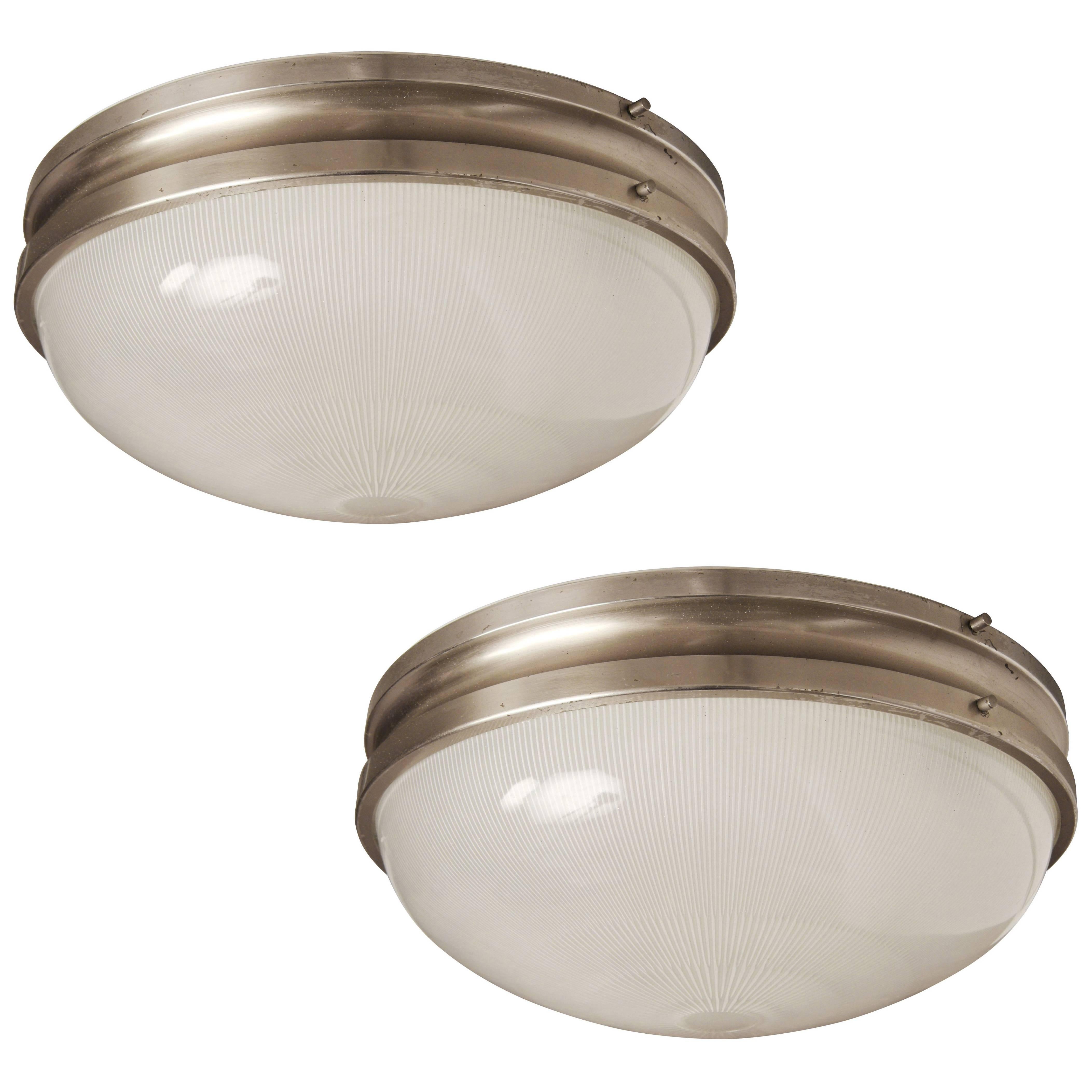 LARGE Sergio Mazza 'Sigma' Wall or Ceiling Lights for Artemide 1960s