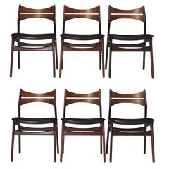 Erik Buch Rosewood Dining Chairs, Set of 6