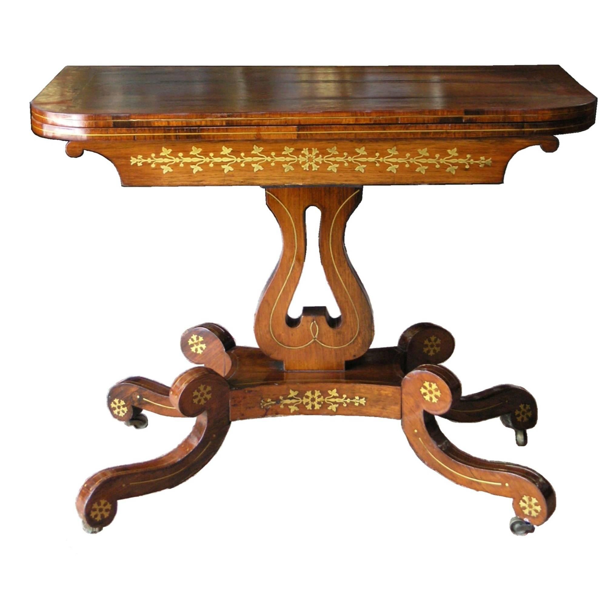 19th Century Rosewood Game Table