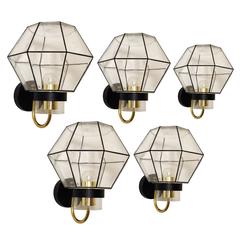 Rare and Large Modernist Sconces Wall Lamps by Limburg, Germany, 1960s 1
