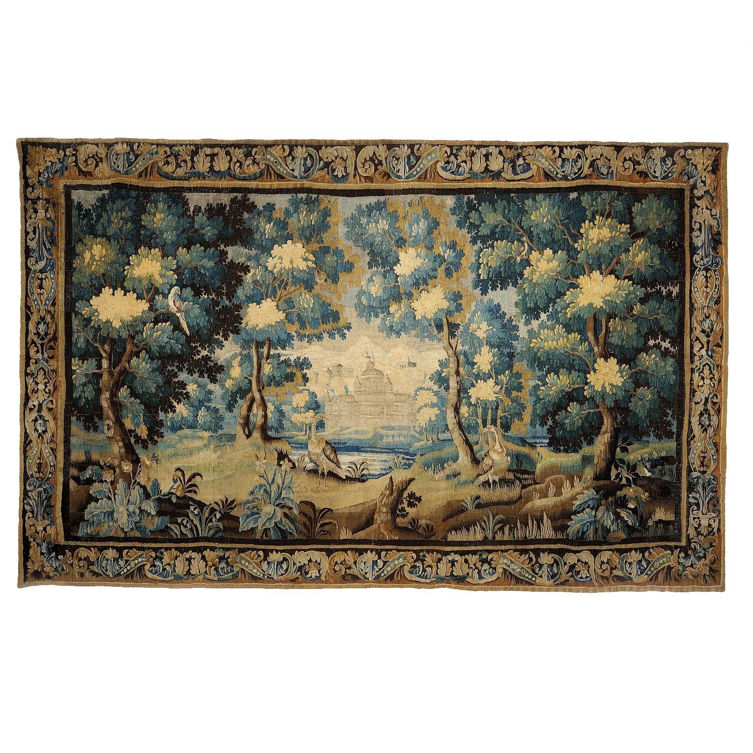 French 17th Century Louis XIV Verdure Tapestry, 'circa 1680' For Sale
