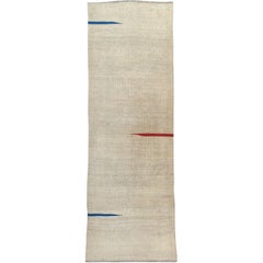 Tapis Kilim persan vintage tissé à plat