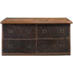 Antique Mahogany and Painted Faux Walnut Chest of Drawers, circa 1860