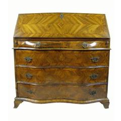Italian Genoese Veneered Walnut Bureau with Flap, circa 1770 11