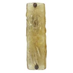 Italian Murano Amber Glass Sconces by Mazzega 1