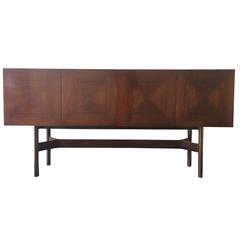 Wonderful Highboard with Graphic Pattern Veneer Doors 4