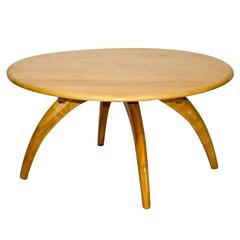 Retro Round Lazy Susan Cocktail or Coffee Table by Heywood Wakefield