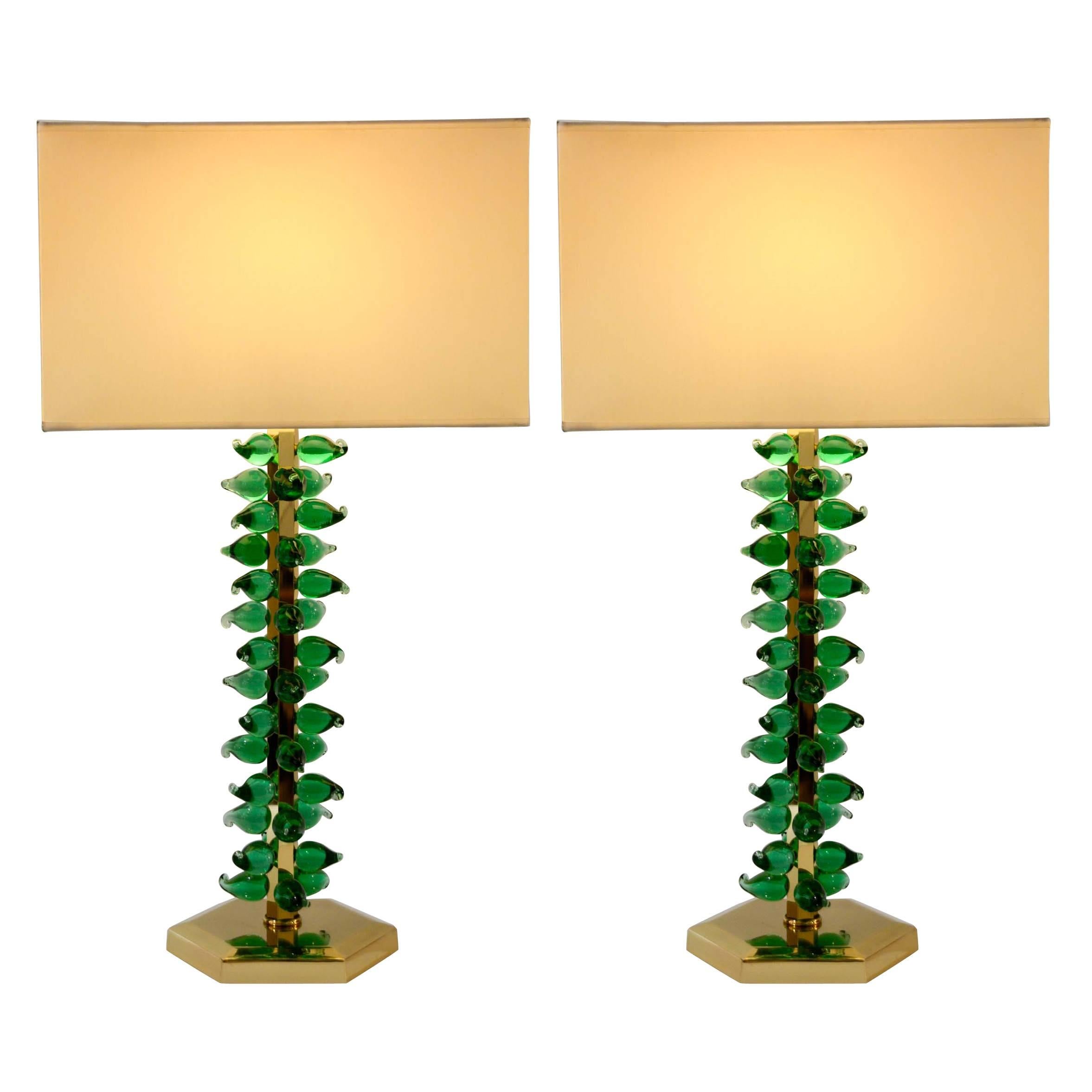 Rare Pair of Lamps by Juanluca Fontana For Sale