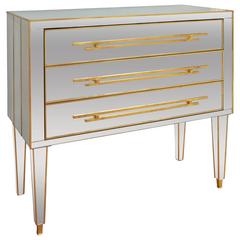 Italian, 1970s Mirrored Chest of Drawers