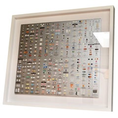 Damien Hirst Silver "Pharmacy" Wallpaper