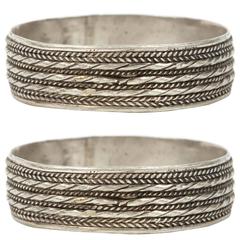 Pair of Moroccan Berber Tribal Bracelets 12
