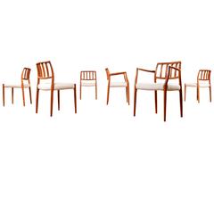 Set of Six Niels O. Møller Teak Dining Chairs