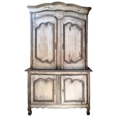 18th Century Painted Buffet Deux Corps