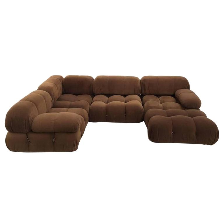 Chocolate Brown Mario Bellini Camaleonda Modular Sofa Early C B Chocolate Brown Mario Bellini Camaleonda Modular Sofa Early C B