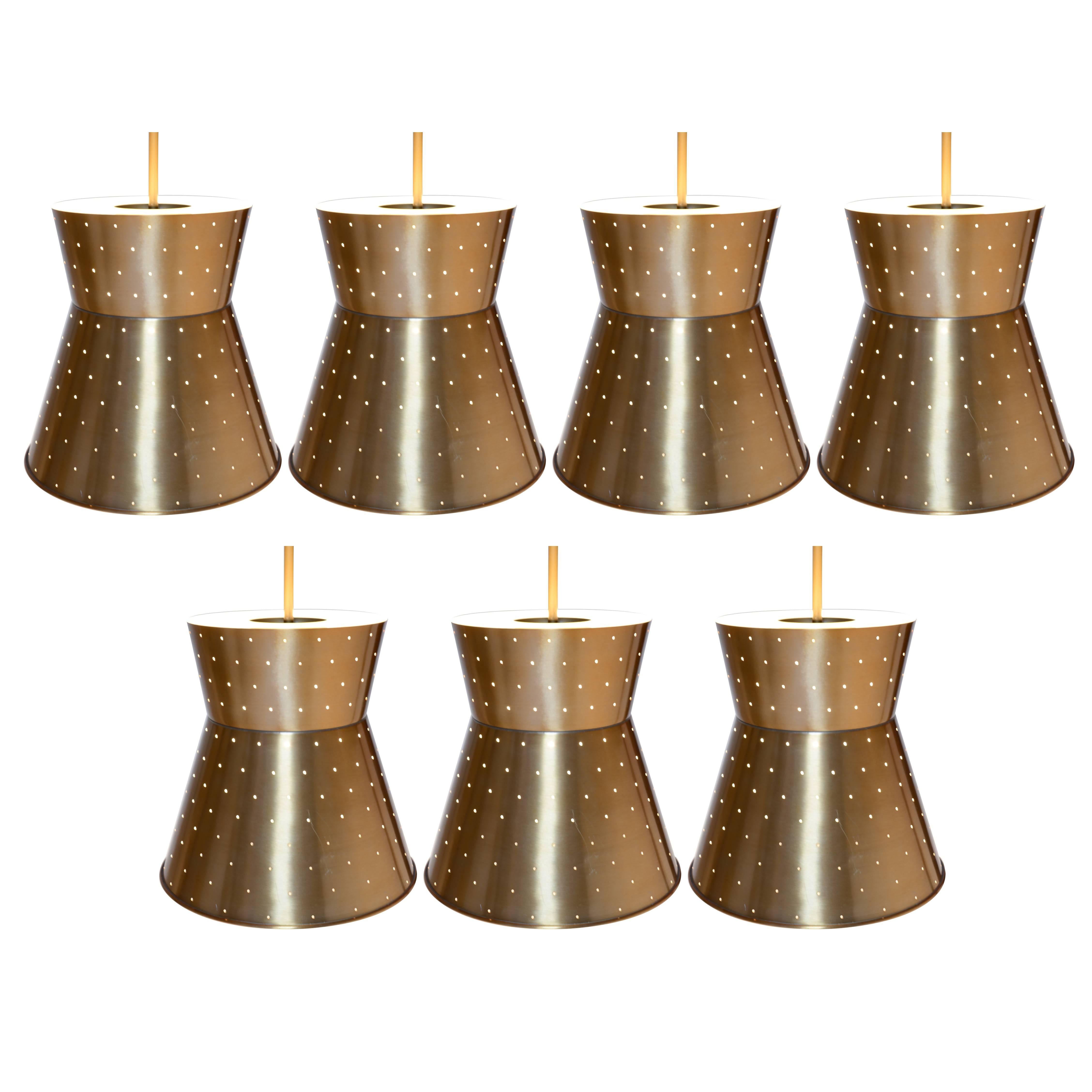 Up to a Set of Seven Starlite Medium Pendant Lamps