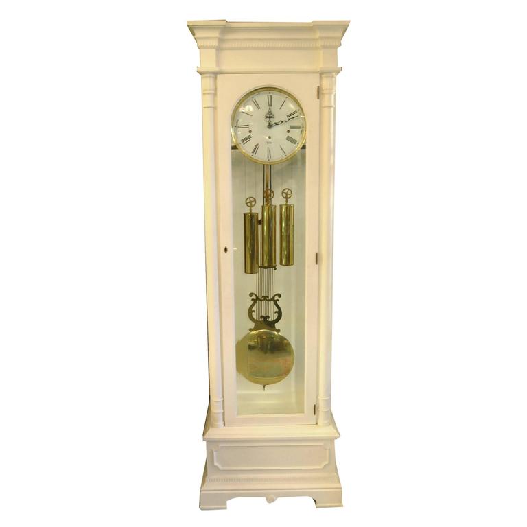 Sligh Trend Grandfather Clock, Classic Dorset Model, White at 1stDibs