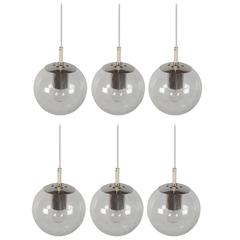 1/6 Small ‘Licht-Drops’ Globe Pendant by RAAK Amsterdam 1960s 9