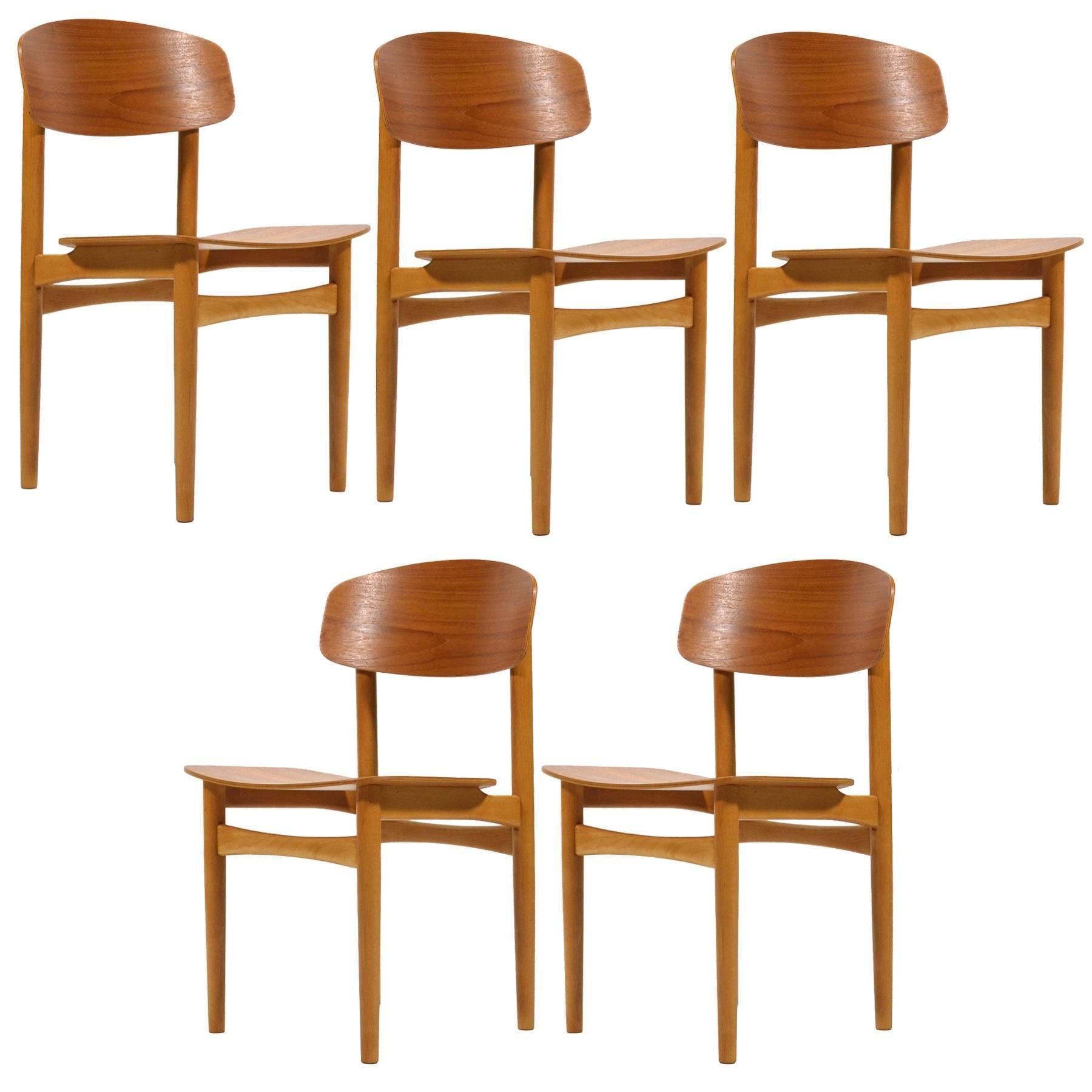 Børge Mogensen Set of Model 122 Chairs by Søborg