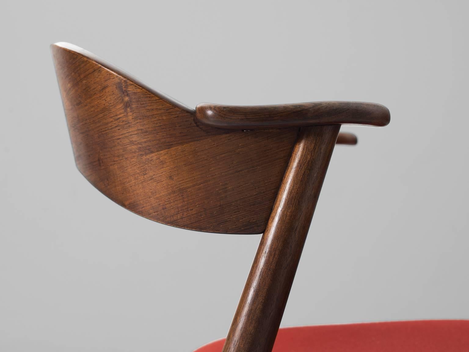 Mid-20th Century Kai Kristiansen Set of Six Rosewood Dining Chairs