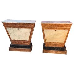 Two Swedish 19th Century Faux Marble Dressers