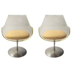 Pair of Champagne Chairs Designed in 1962 by Erwine & Estelle Laverne, USA