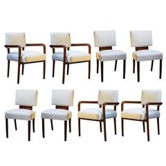 Gino Levi Montalcini Set of Four Chairs and Four Armchairs, 1938