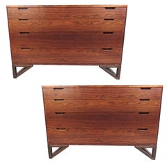 Pair of Mid-Century Modern Danish Rosewood Dressers
