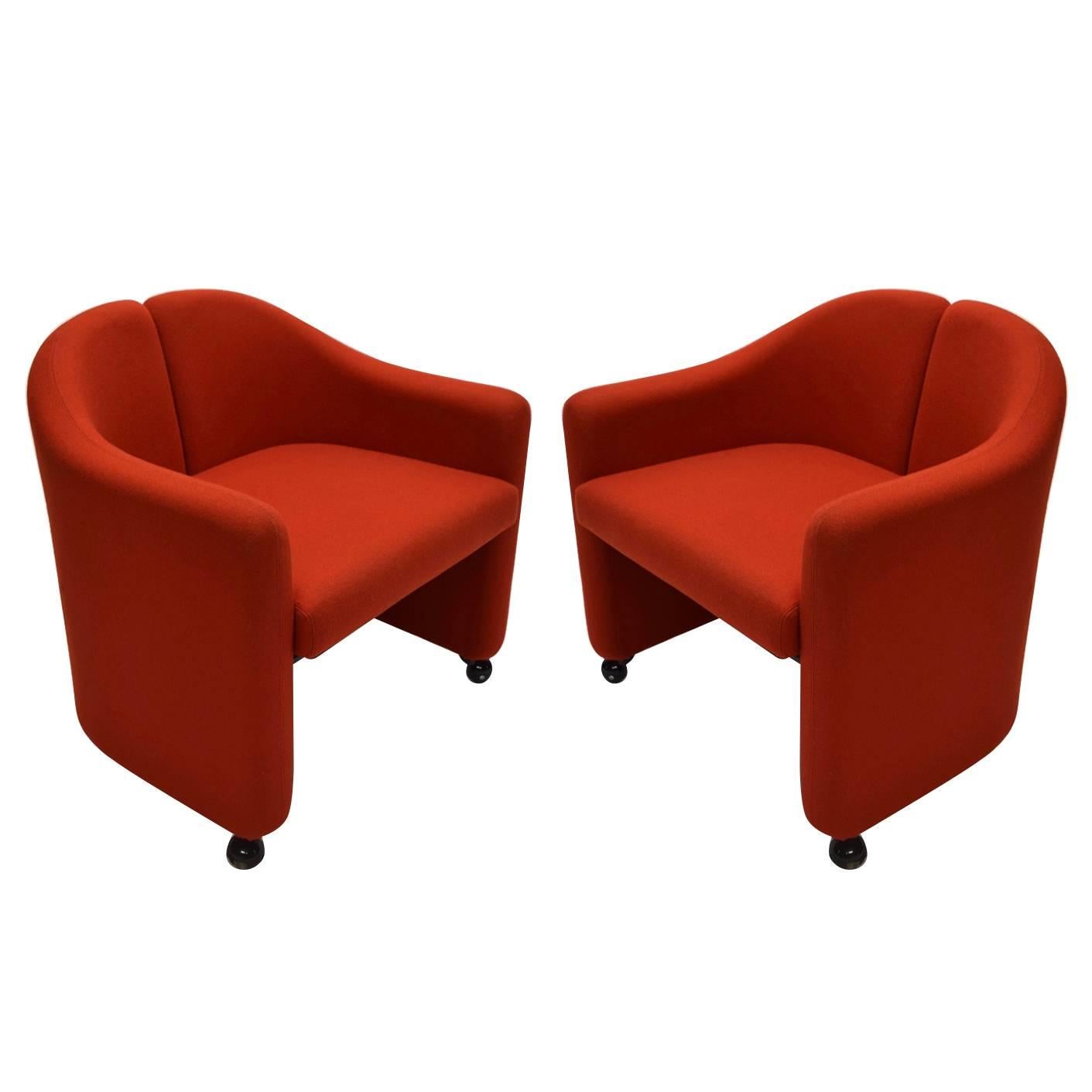 Pair of Chairs Designed by Eugenio Gerli for Tecno "142 Series" 1966 Milan Italy