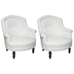 Beautiful Late 19th Century Pair of Charming French Armchairs