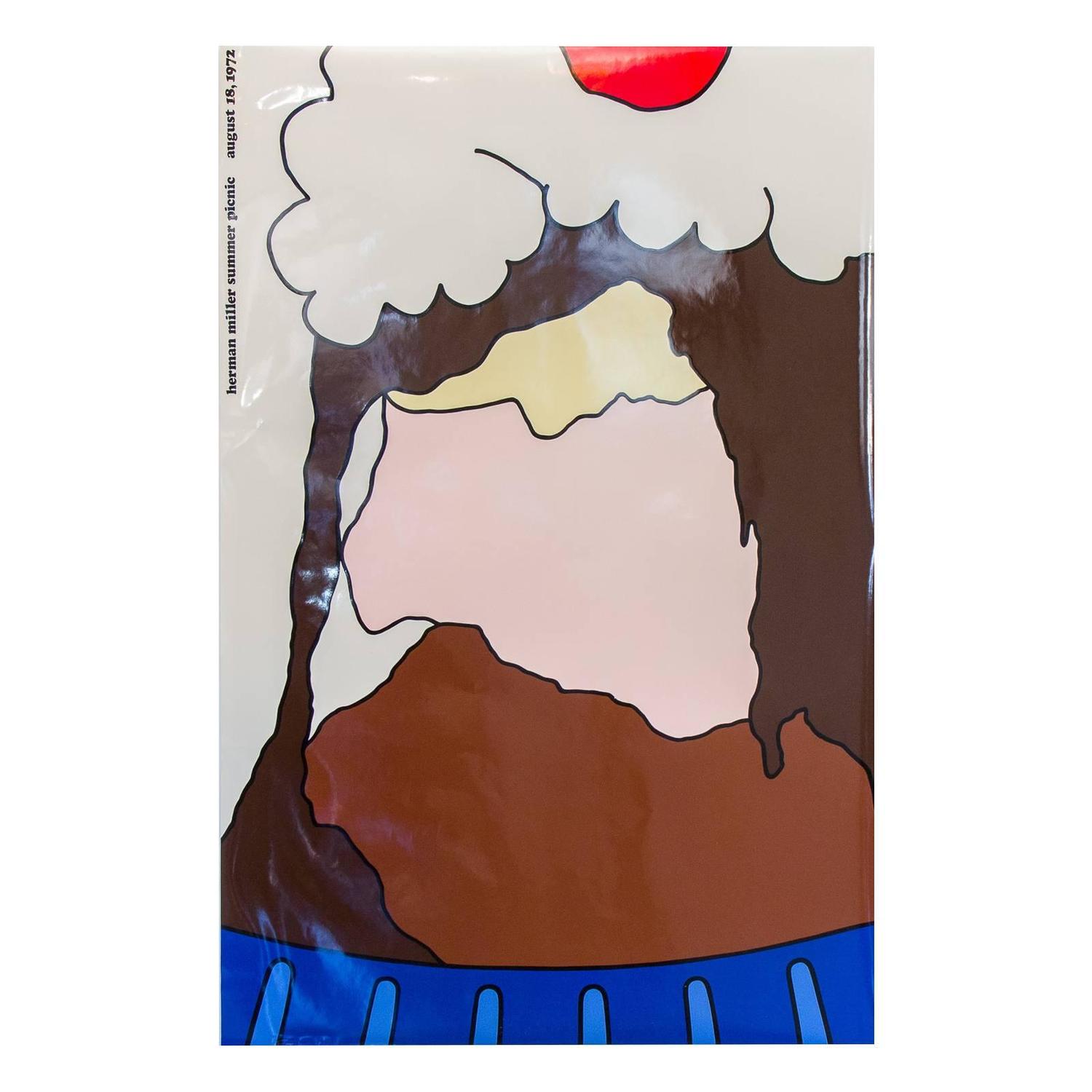 1986年オリジナルHermam millerハーマンミラーSummer picnic Poster