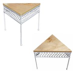 Outdoor/Patio Ribbon Side Table by Maurizio Tempestini for Salterini, Pair 11