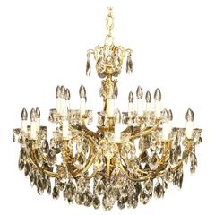 Italian Gilded Twenty-Four Light Antique Chandelier