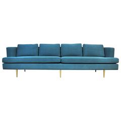 Dunbar Brass Legged Sofa by Edward Wormley 3