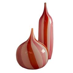 Iconic Pair of Mid-Century Murano glass vases, Venice - Italy, mid- 20th century 8