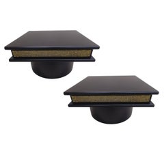 Pareja de mesillas de noche italianas de mediados de siglo de Luciano Frigerio