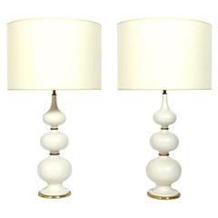 Modernist Ceramic Lamps by Gerald Thurston 3