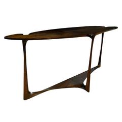 Hand Carved Sculptural Console Table 