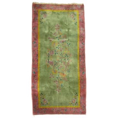 Chinese Art Deco Throw Rug 11