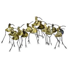 Sandpipers Metal Wall Sculpture by Simmons